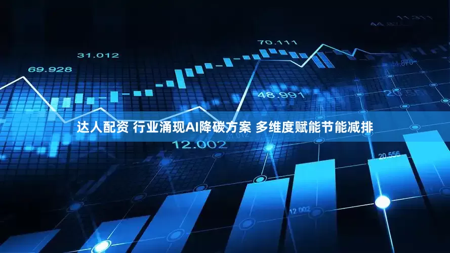 达人配资 行业涌现AI降碳方案 多维度赋能节能减排